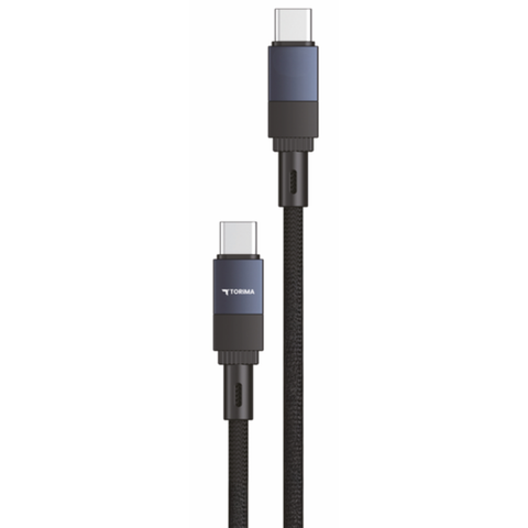 TORİMA U18 BLACK 2M TYPE-C TO TYPE-C CABLE