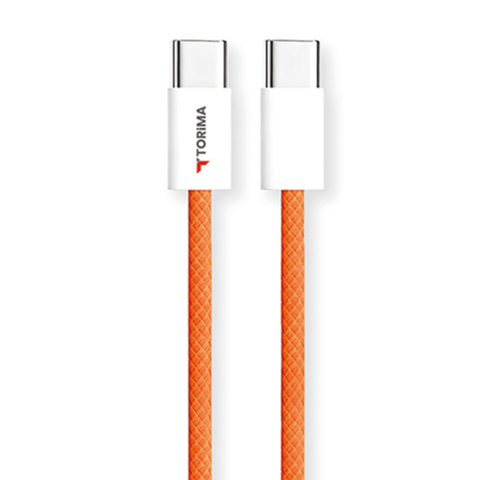 TORİMA U25 ORANGE TYPE-C TO TYPE-C CHARGING CABLE