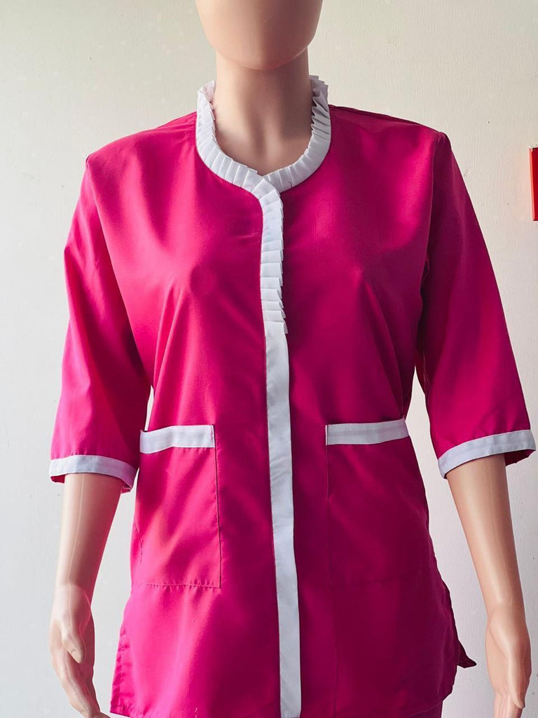 Pleated Trim Tunic Co-Ord Set