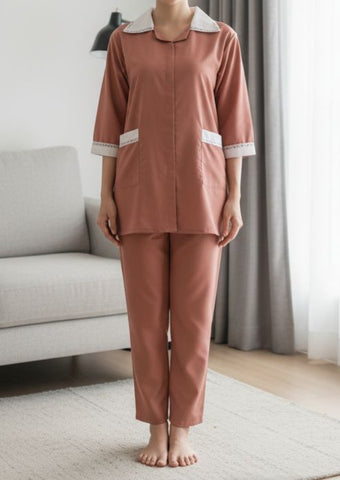 Contrast Collar Lounge Co-Ord Set