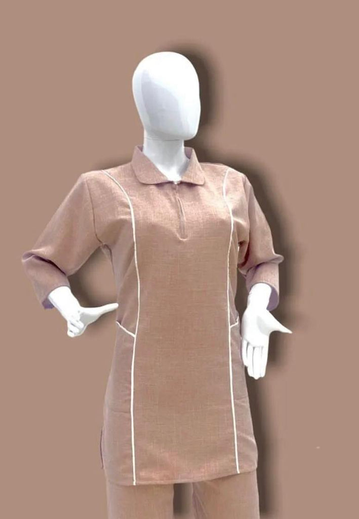 Minimal Contrast Piping Polo Co-Ord Set