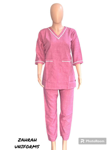 Zahrah V-Neck Uniform Co-Ord Set
