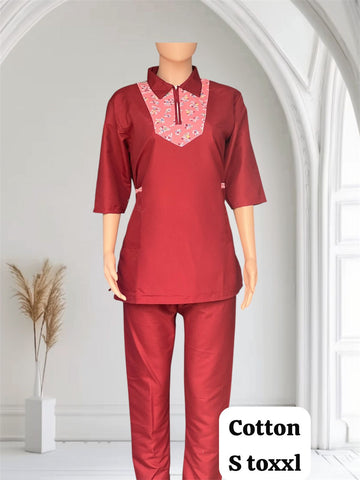 Floral Panel Cotton Co-Ord Set