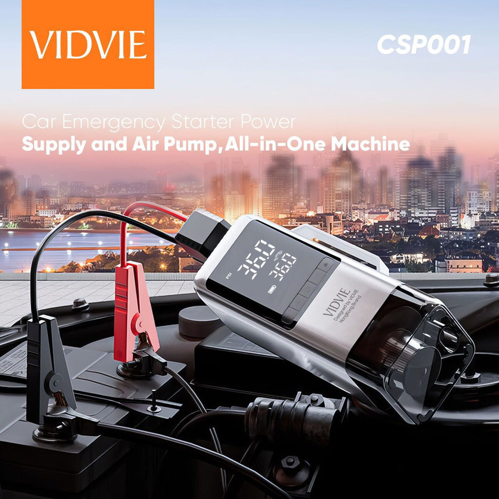 VIDVIE Car Emergency Jump Starter & Air Pump (CSP001)